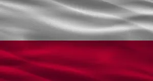 European National Flag Prints: Poland flag background with texture