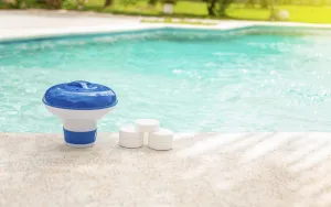 Swimming Pool Maintenance Prints: Pool float and chlorine tablets