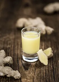 Healthy Beverage Prints: Portion of healthy Ginger Drink (selective focus)