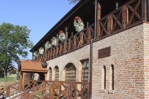 Monument Conservation Poland Prints: Brick construction with timber elements