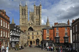 Lincoln Cathedral Print, Gothic-Romanesque Style