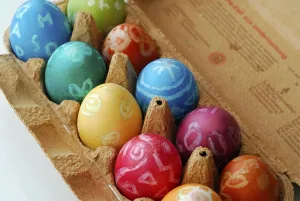 Landfowl Photography Prints: Painted easter egg