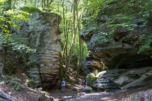 Sandstone Rock Formations Europe Prints: Path to the Devil's Gorge