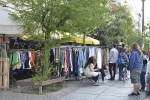 Travel Photography In Berlin Prints: Second hand, clothing, Oderberger StraBe