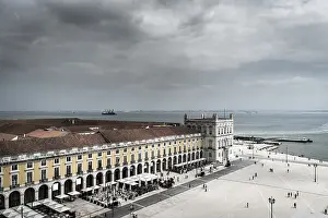 Deserted Places In Europe Prints: Praca do Comercio, Lisboa