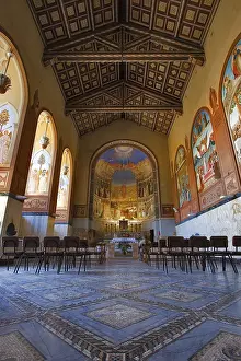 Western Asia Architecture Prints: Prayer hall in monastery in Jerusalem