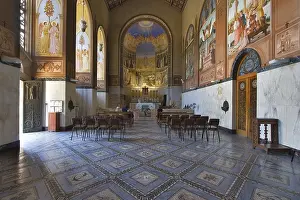 Deserted Monastery Complex Prints: Prayer hall in monastery in Jerusalem