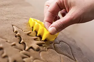 Homemade Gingerbread Recipe Prints: Preparing easter gingerbread cookies