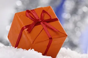 Christmas Gift Prints: Present on snow