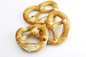 Southern German Cuisine Prints: Three pretzels