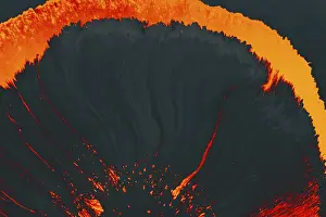 Abstract Background Design Prints: Process of dissolving acrylic paint into water