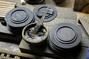 Southeast Asia Handicrafts Prints: Production of lacquerware, laquer ware