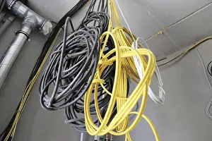 Building Shell Construction Prints: Professional electrical installation on a building shell