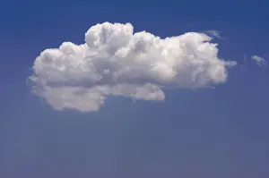 Nice Weather Images Prints: Puffy clouds on a blue sky