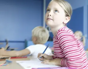 Indoor Educational Setting Prints: Pupils in the classroom