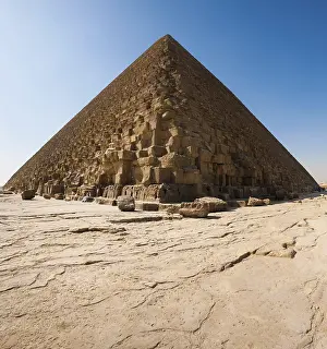 UNESCO World Heritage Site Egypt Prints: Pyramid Of Cheops Base Foundation