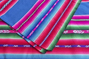 Latin American Culture Prints: Quechua colored, typical, blanket