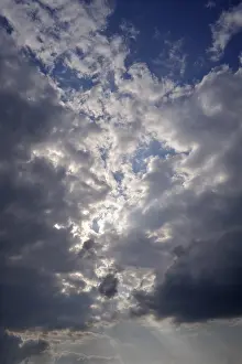 Middle Franconia Prints: Rain clouds with sun rays, Eckental