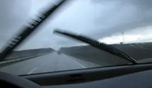 Rainy Weather Conditions Prints: Rain on the highway