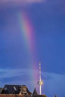Images Dated 27th September 2024: Rainbow over the Television Tower Print