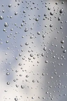 Deserted Waterfront Germany Prints: Raindrops, Germany
