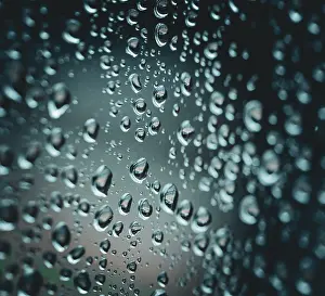 Water Drop Photography Prints: Raindrops on the window