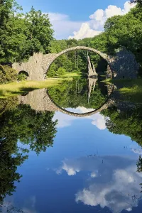 Basalt Columns Europe Prints: Rakotz Bridge, also Devil's Bridge