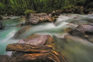 Mountain Torrent Photography Prints: Ramsauer Ache in the Magic Forest