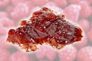 Fruit Nutrition Facts Prints: Raspberry jam