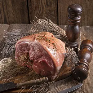 Rustic Food Photography Prints: Raw rustic roast