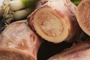 Raw Beef Nutrition Facts Prints: Raw uncooked beef bone marrow