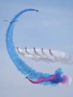 Red Arrows Prints: Red Arrows Print - Riviera Airshow 2026, Devon, England