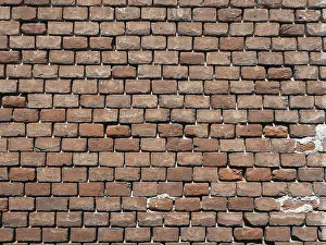 Red Brick Wall Background Prints: Red brick wall background