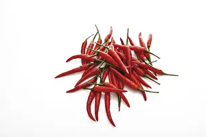 Hot Food Photography Prints: Red chillis