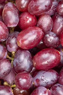 Red Grapes Prints: Red grapes grape grape fruit fruit background from above