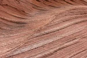 Abstract Texture Patterns Prints: Red sandstone formations create a visually striking abstract texture with layered patterns