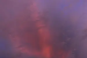 Evening Sky Germany Prints: Reddish clouds in the evening sky