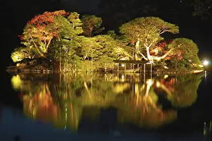 Honshu Island Photography Prints: Reflected on the surface of the water