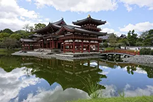 Deserted Buddhist Temple Prints: Reflection, bridge, Phoenix Hall