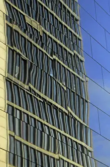 Modern Architecture Photography Prints: Reflection of a glass facade