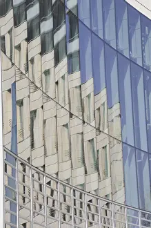 Contemporary Cityscape Photography Prints: Reflection, skyscraper, Frankfurt