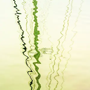Water Surface Texture Prints: Reflection on water, abstract