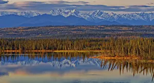 American Wilderness Scene Prints: Reflection of the Wrangell Mtns