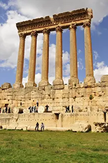 Archaeological Excavation Sites Prints: The six remaining columns of the Temple of Jupiter