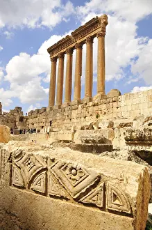 Baalbek Lebanon Prints: The six remaining columns of the Temple of Jupiter