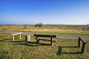 Lower Oder Valley National Park Prints: Rest area on the cycle path, Lower Oder Valley National Park