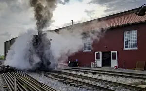 North America Rail Traffic Prints: A Restored Steam Engine Getting Ready for Service