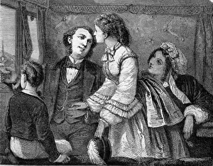 No People Illustration Prints: The return, Drawing Pauquet, of a published after lithography