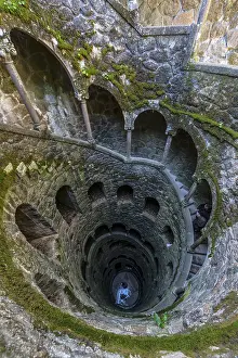 Historic Castle Garden Prints: The reverse tower, initiation well