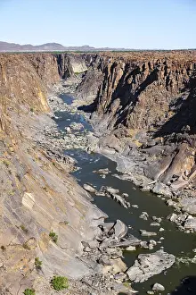 Orange River Landscape Prints: River bed and dump on the Orange River